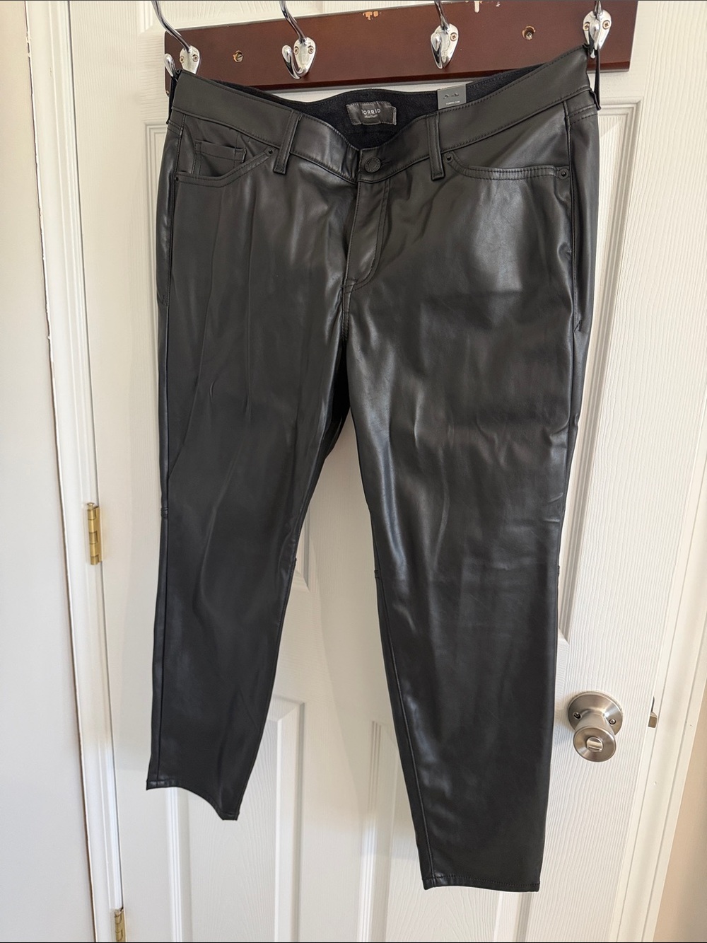 Women's Black Faux Leather Pants